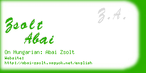 zsolt abai business card
